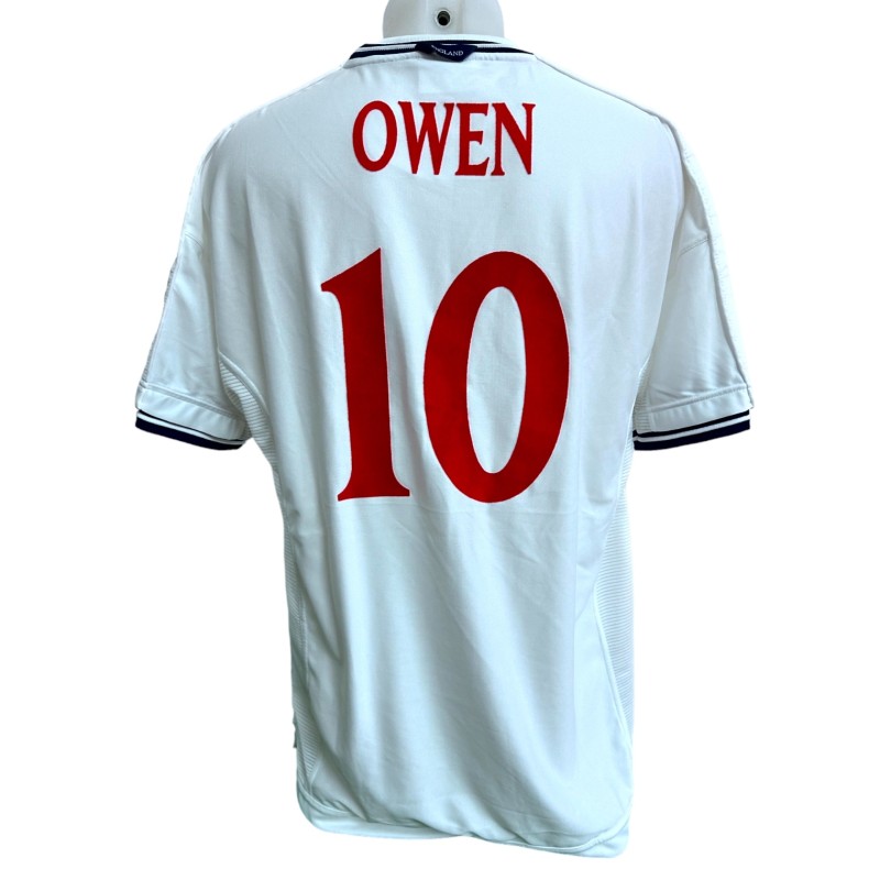 Owen's England Match-Issued Shirt, 2000