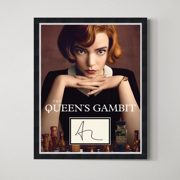Anya Taylor Joy Signed The Queens Gambit Display