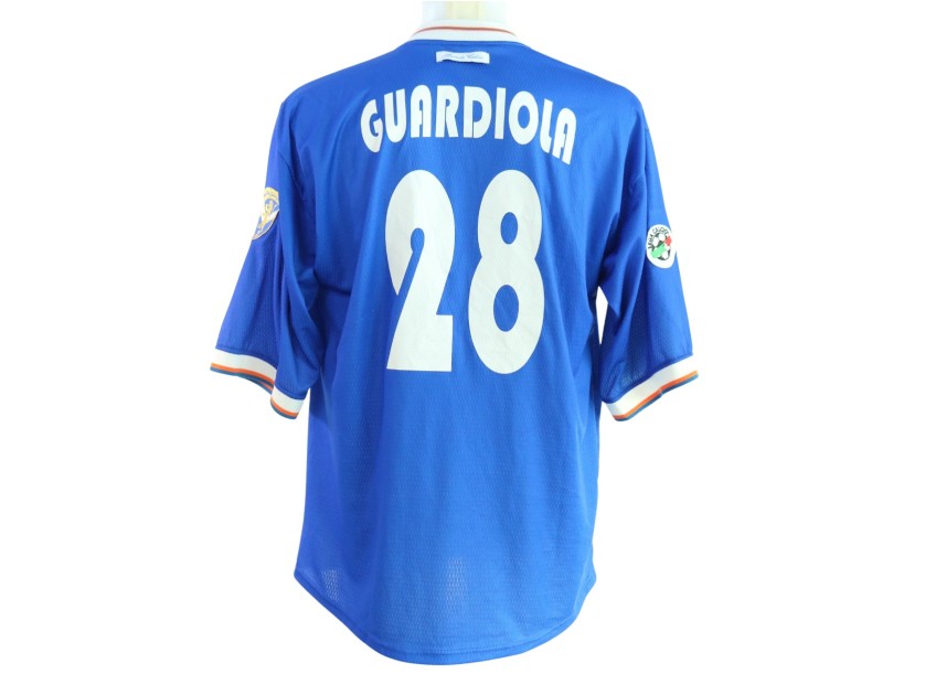 Guardiola's Brescia Match-Issued Shirt, 2001/02