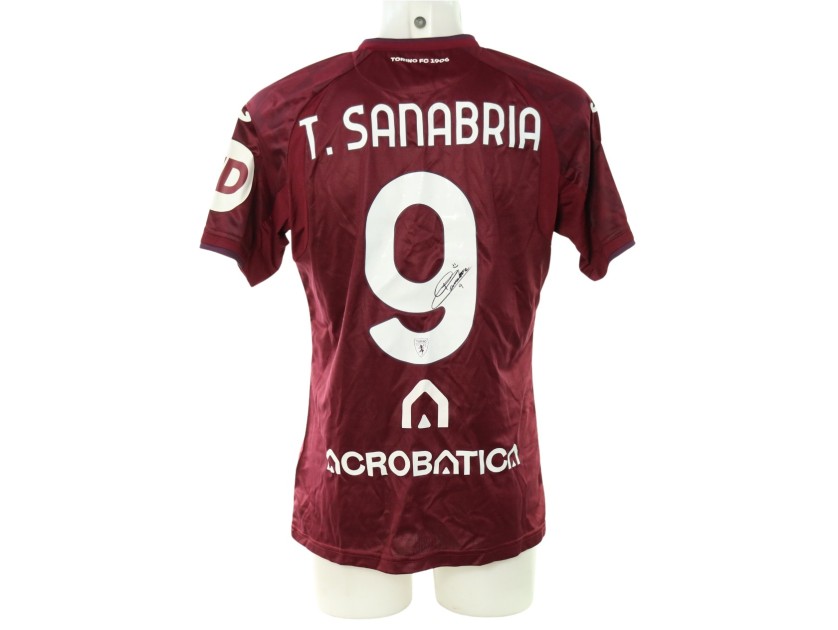 Maglia Sanabria Unwashed Torino vs Bologna, 2024 - Autografata