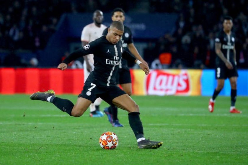 2018-19 PSG Paris-Saint-German CL Home S/S No.7 Mbappe UEFA 18-19 Jersey  shirt