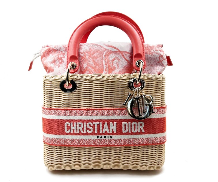 Dior Sold Out Dioriviera Coral Basket Crossbody Bag