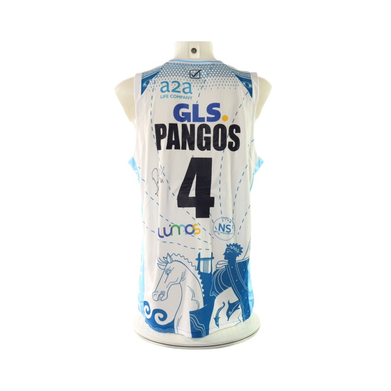Pangos' Signed Unwashed Kit, Napoli Basket vs Scafati 2024