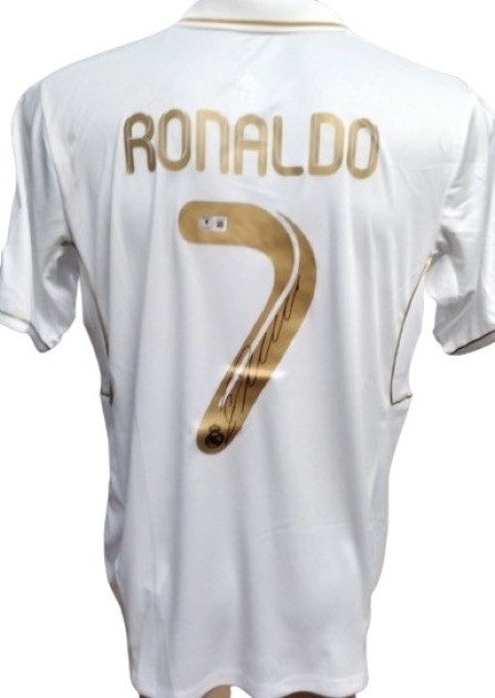 Cristiano Ronaldo Real Madrid Replica Signed Shirt, 2011/12 
