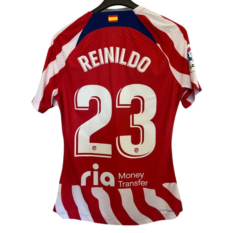 Reinildo's Atletico Madrid Match Shirt, 2022/23