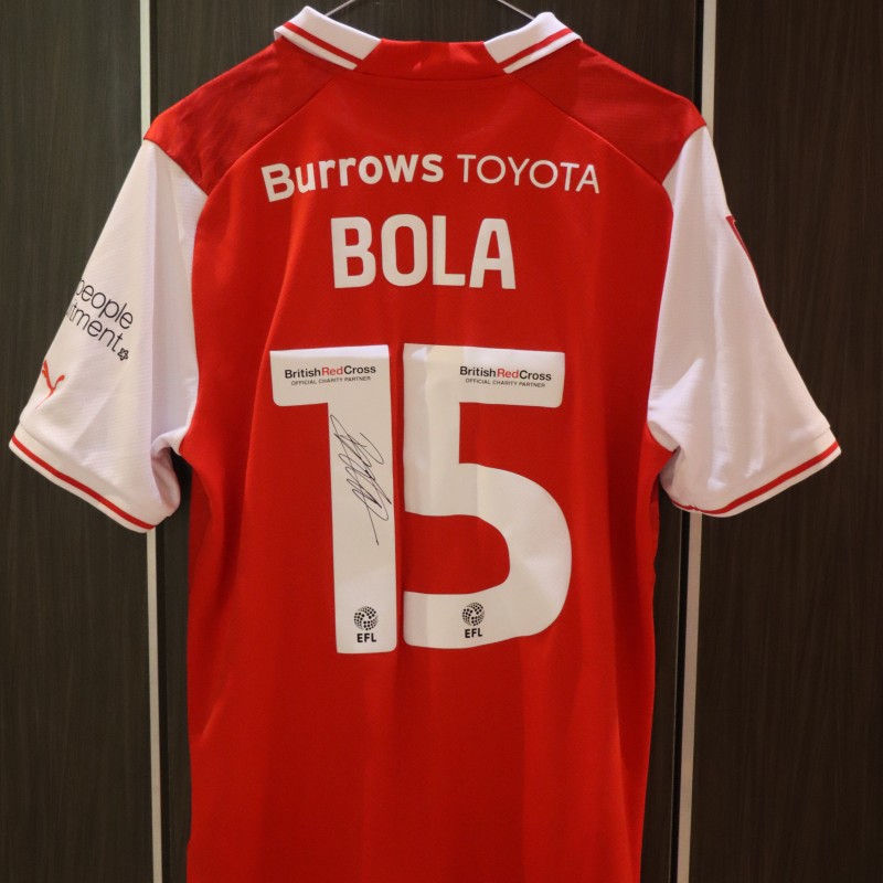Tolaji Bola's Rotherham United Match Issued Signed Shirt