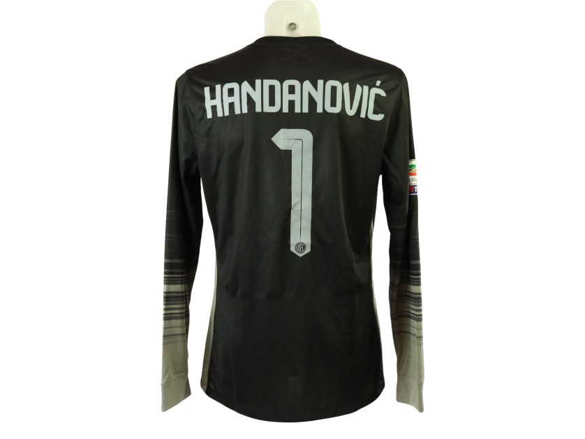 Handanovic s Inter torxe Match Issued Shirt Serie