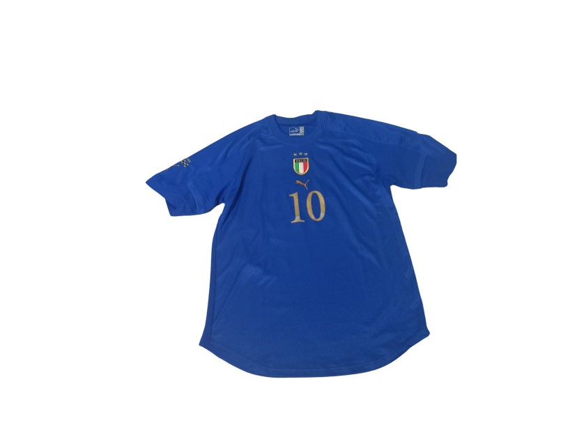 Maglia Ufficiale Totti, Italia vs Scozia 2005 - Autografata