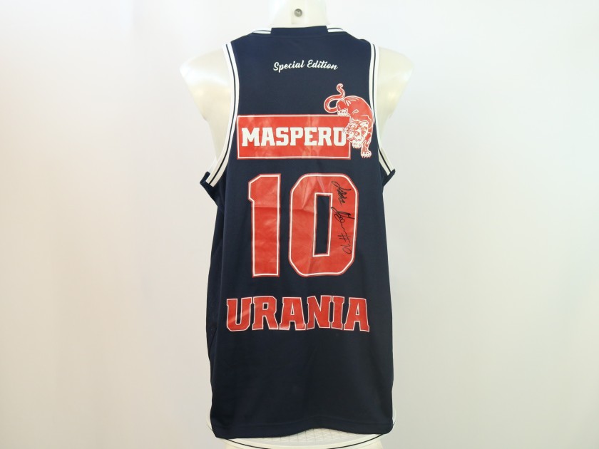 Maspero's Match Worn tank top, Urania Basket 2024 - Signed