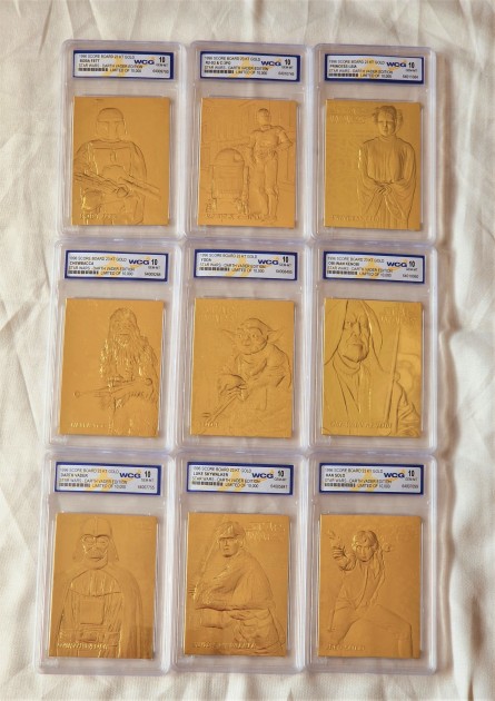 Nine Limited Edition Gold Cards Star Wars Darth Vader Edition 1996