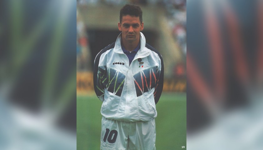 Official Italy Jacket - Signed by Baggio