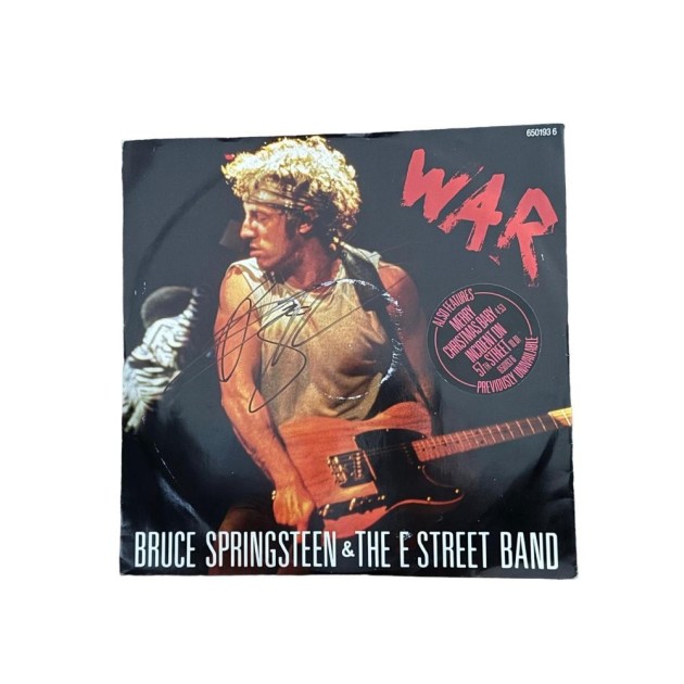 Bruce Springsteen Signed War 7" Vinyl 