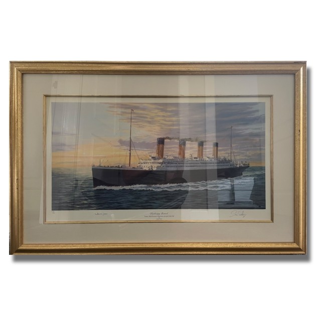 Millvina Dean (Titanic Survivor) & Simon Fisher (Artist) Signed Display
