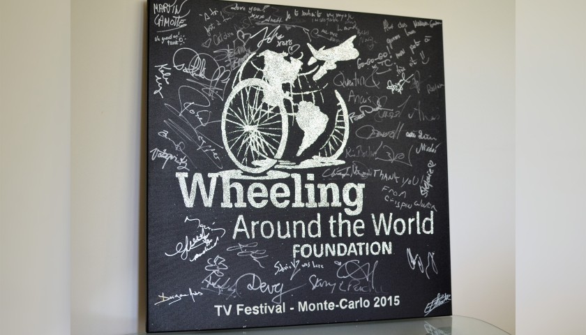 Wheeling Around the World 2015 Painting by Erik Black Painting