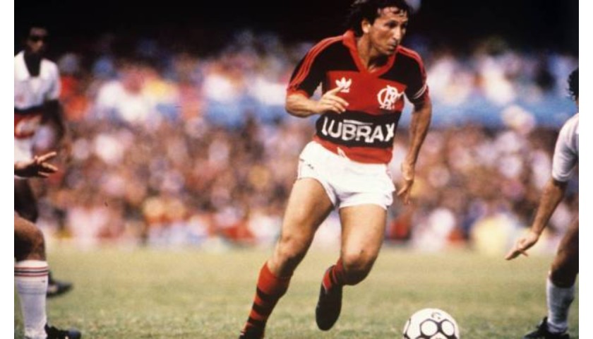 Zico's Flamengo Worn Shirt, 1985