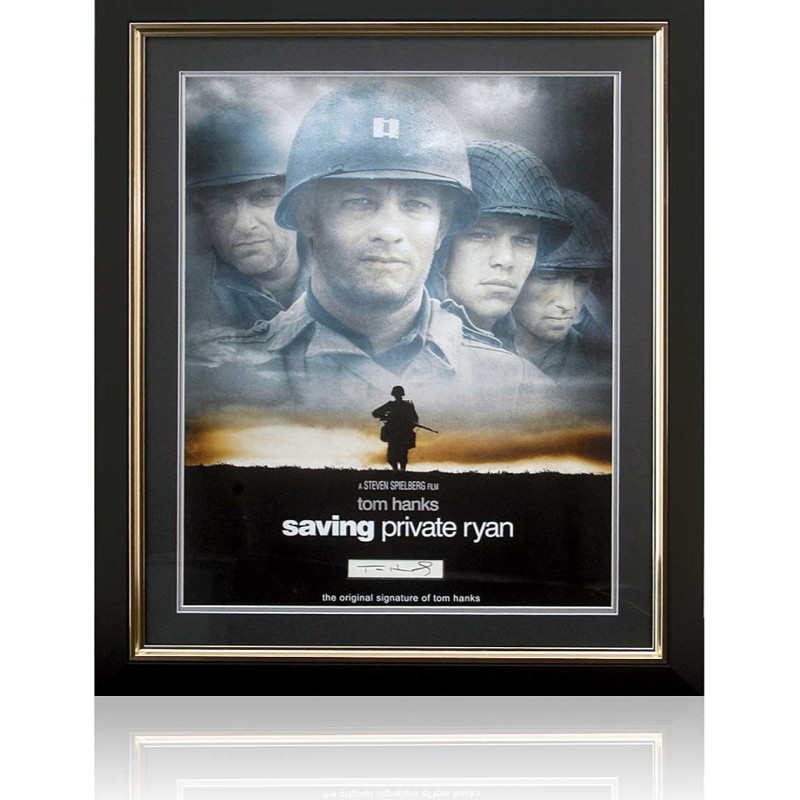 Tom Hanks Signed Saving Private Ryan Display