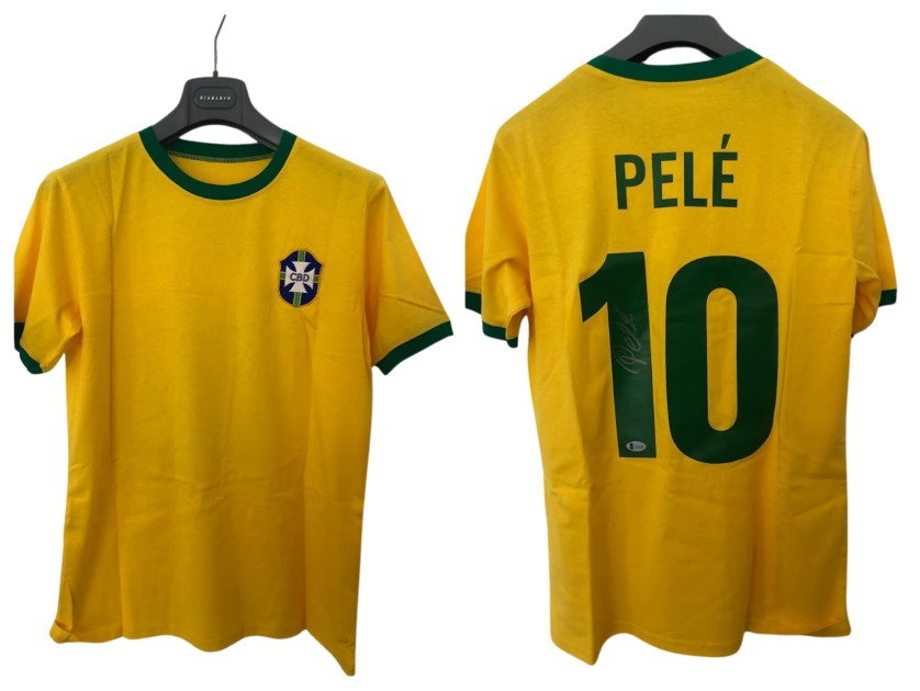 Pele Official Brazil Signed Shirt