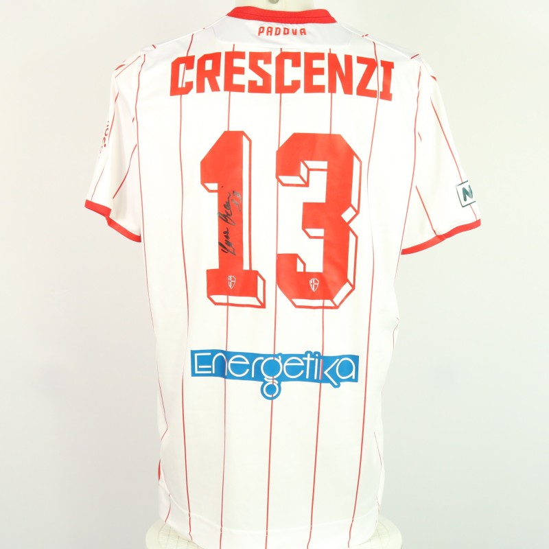 Crescenzi's Unwashed Signed Shirt, Padova vs Alessandria 2024