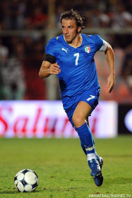 Del Piero's Italy Signed Match Shirt, 2007