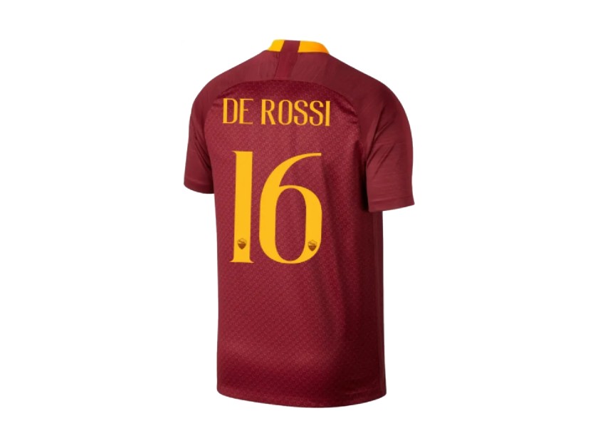 De Rossi's AS Roma 2018/19 Signed with Personalized Dedication Shirt