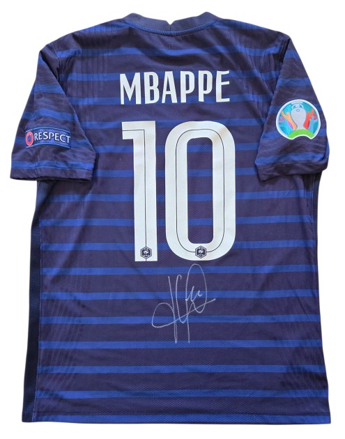 Mbappé's Signed Match-Issued Shirt, France vs Germany EURO 2020