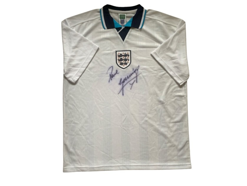 Paul Gascoigne's England Signed Shirt