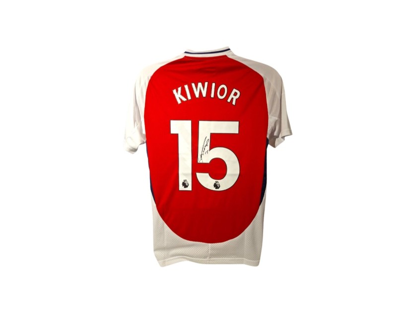 Jakub Kiwior's Arsenal 2024/25 Signed Replica Shirt