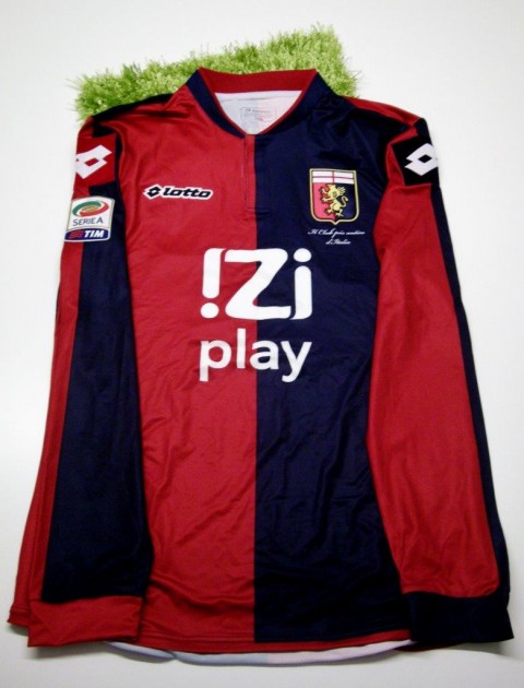 Genoa match worn shirt by Matuzalem, Serie A 2013/2014 - signed