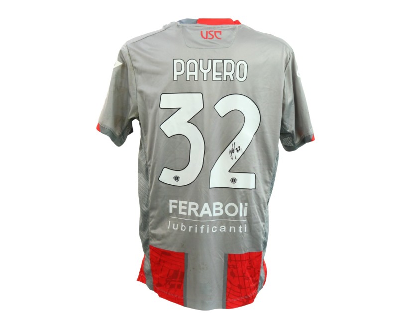 Payero's Signed Unwashed Shirt, Como vs Cremonese 2025