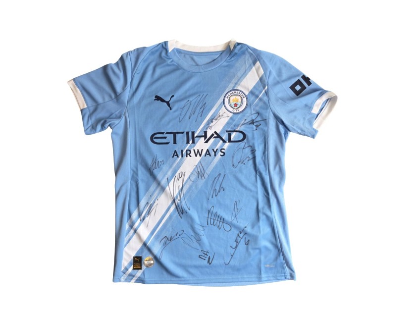 Manchester City 2025/26 Team Signed Official Shirt