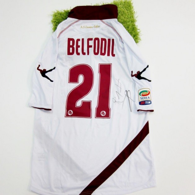 Belfodil Livorno match worn shirt, Serie A 2013/2014 - signed