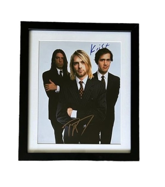 Nirvana Signed and Framed Photograph