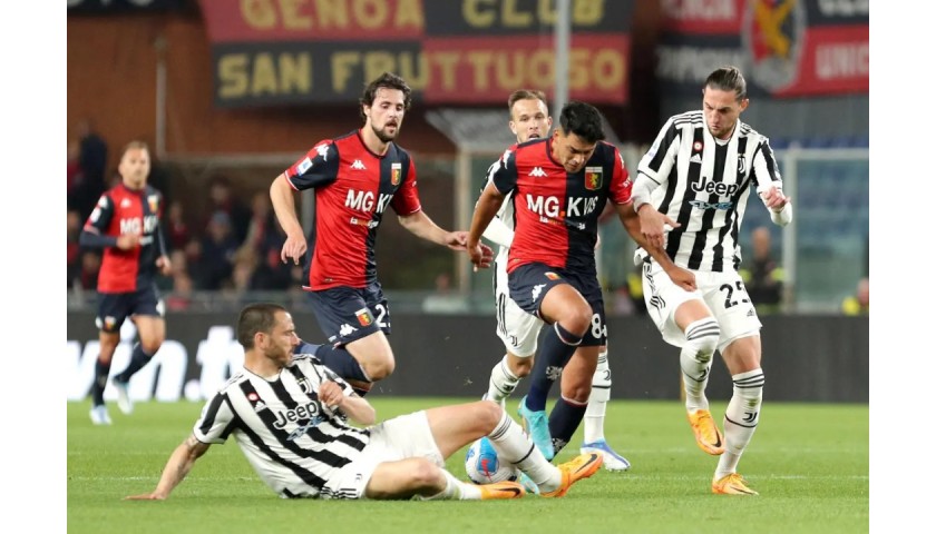 Amiri's Match-Issued Signed Shirt, Genoa-Juventus 2022
