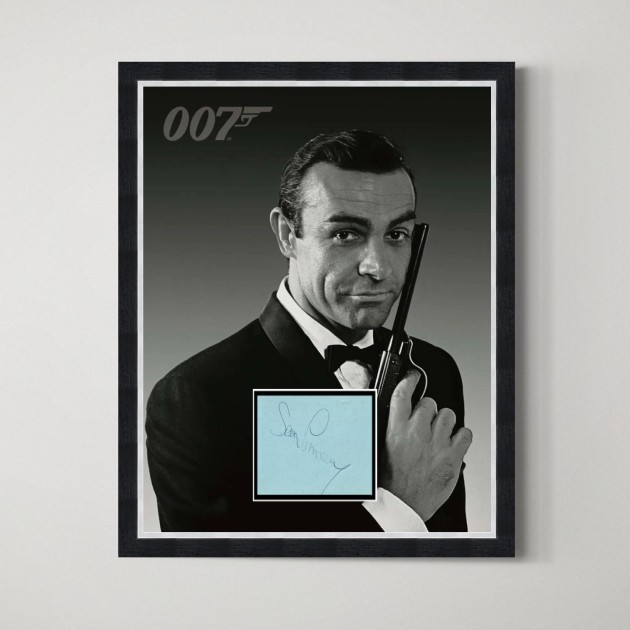 Sean Connery Signed James Bond Display