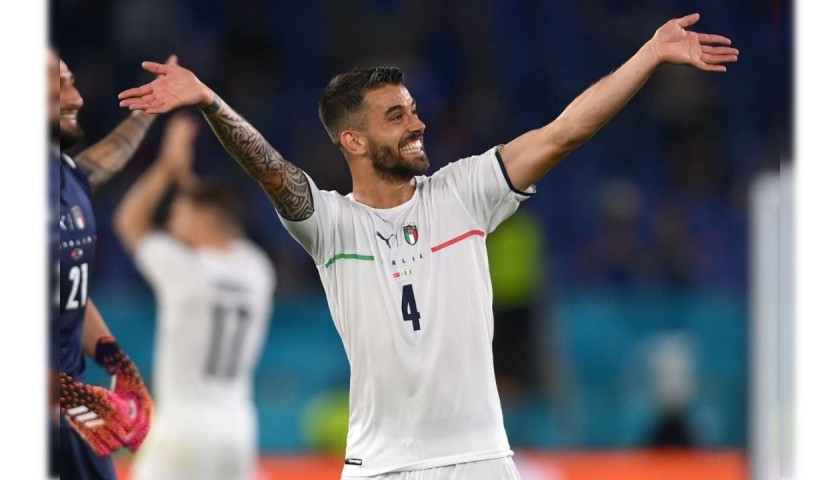 Spinazzola's Match Issued Shirt, Turkey-Italy 2021