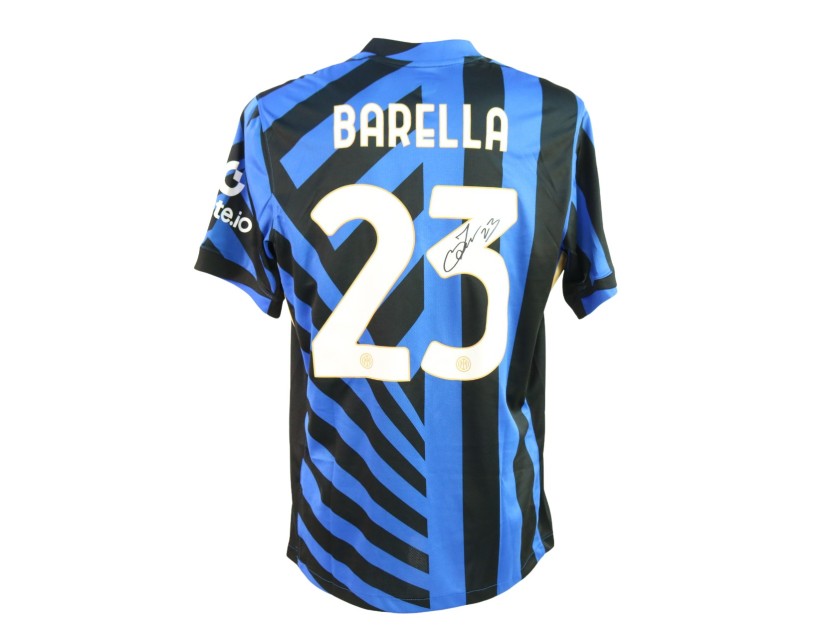 Barella's Official Inter Signed Shirt, UCL 2024/25 