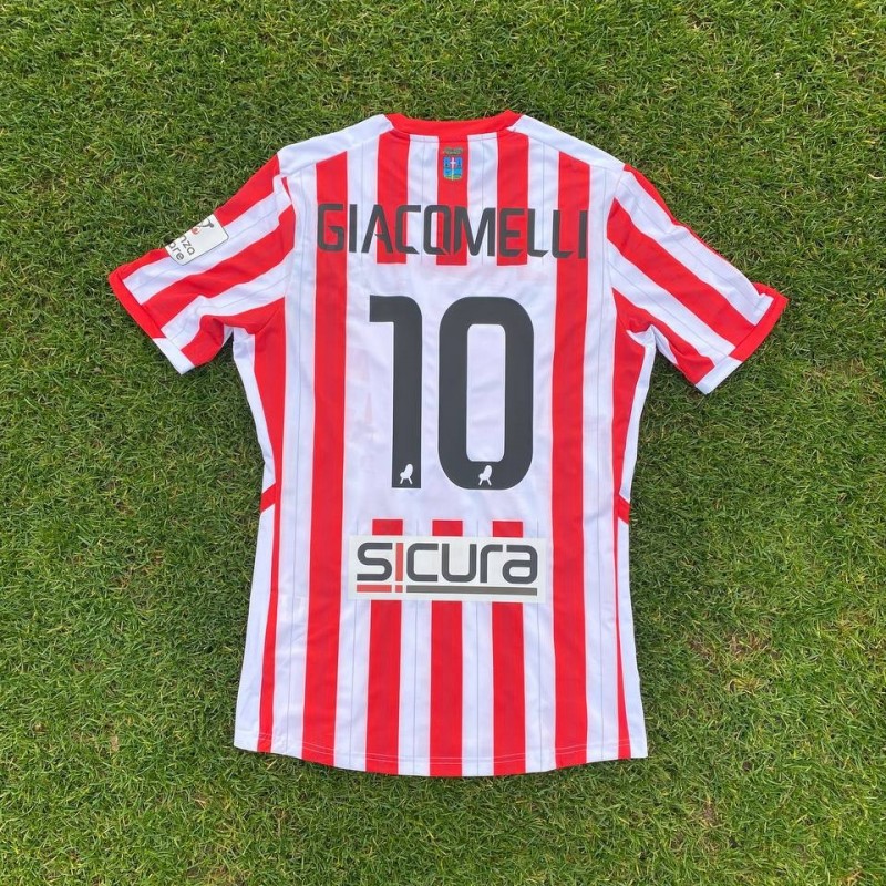 Giacomelli's Celebratory Worn and Signed Shirt, 318 Appearances – LR Vicenza 2022