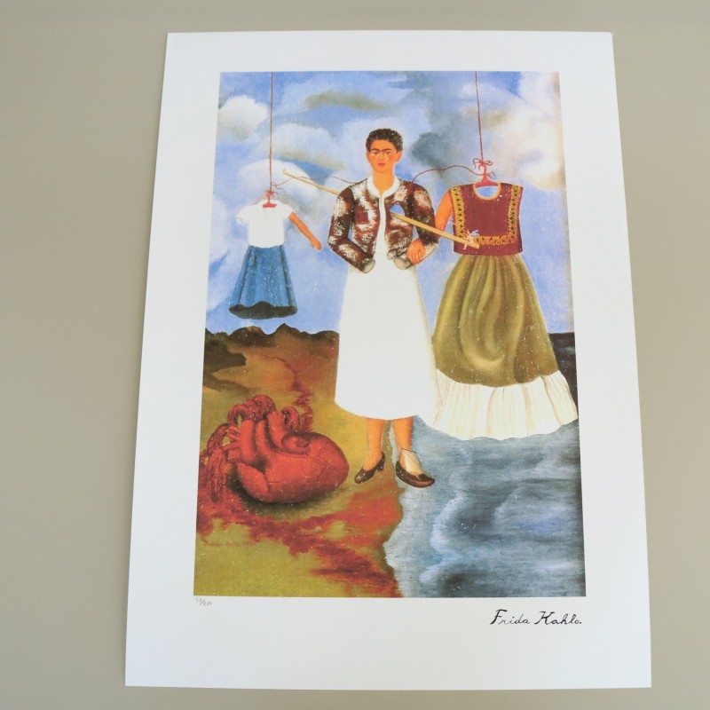 "Ricordo (Il Cuore)" Litografia offset di Frida Kahlo (replica)