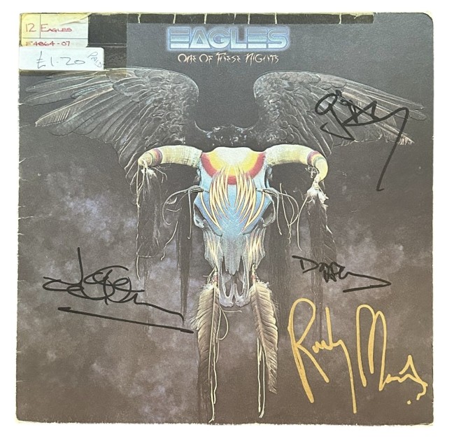 Eagles Signed One Of These Nights Vinyl LP