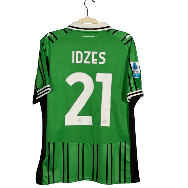 Idzes' Signed Unwashed Shirt, Sassuolo vs Milan 2026