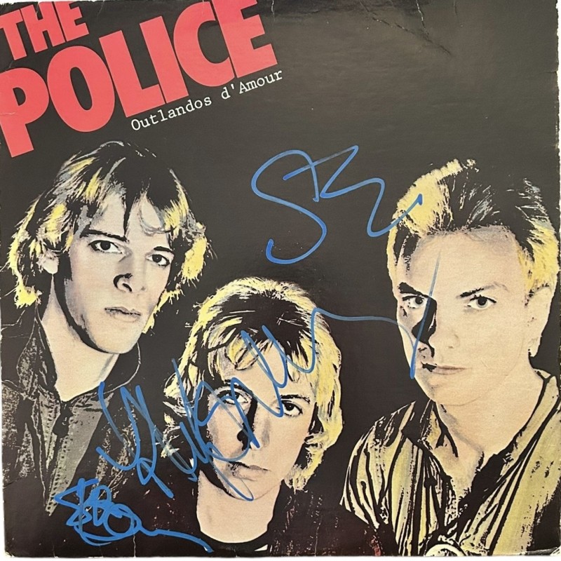 LP in vinile firmato Outlandos D'Amour dei Police