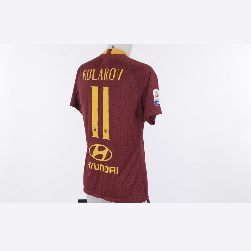 Kolarov's Worn Roma-Atalanta 2018/19 Shirt