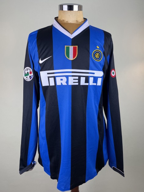 Luis Figo's Inter Milan 2006/2007 Match Shirt - CharityStars