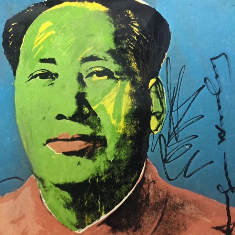 Andy Warhol Hand Signed Mao Tse-Tung 