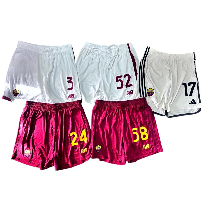 Ibanez, Bove, Missori, Azmoun and Kumbulla's Collection of Roma Unwashed Shorts