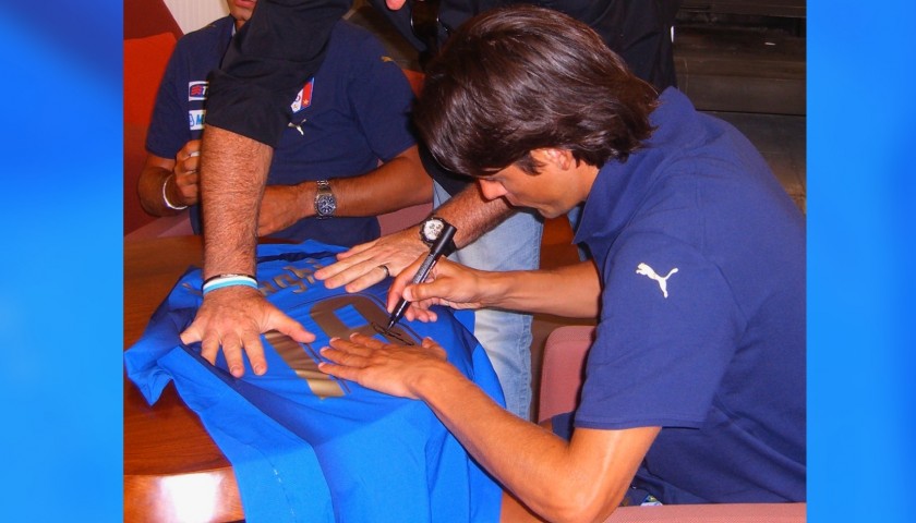 Inzaghi's Italy Worn and Signed Shirt, World Cup 2006