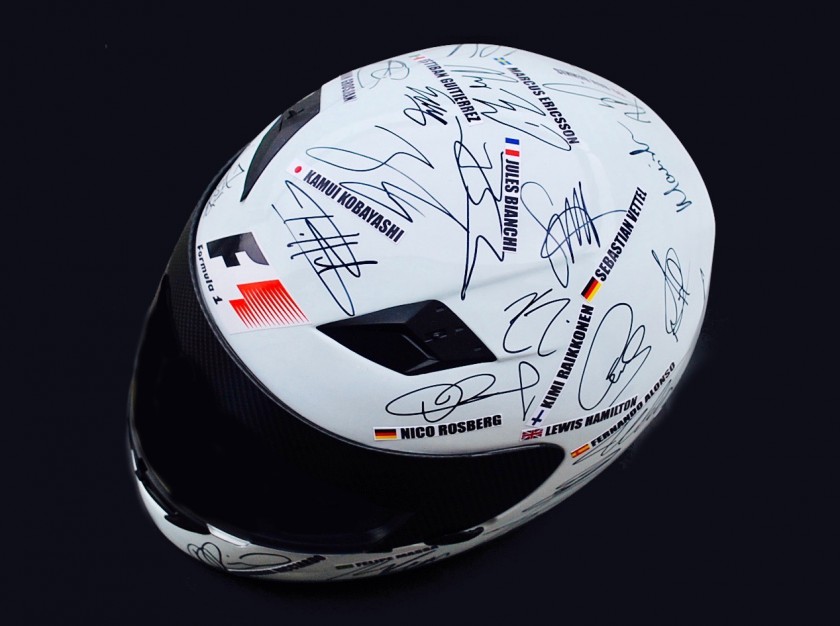 Formula 1 Helmet Signed by World Champions and Team Members