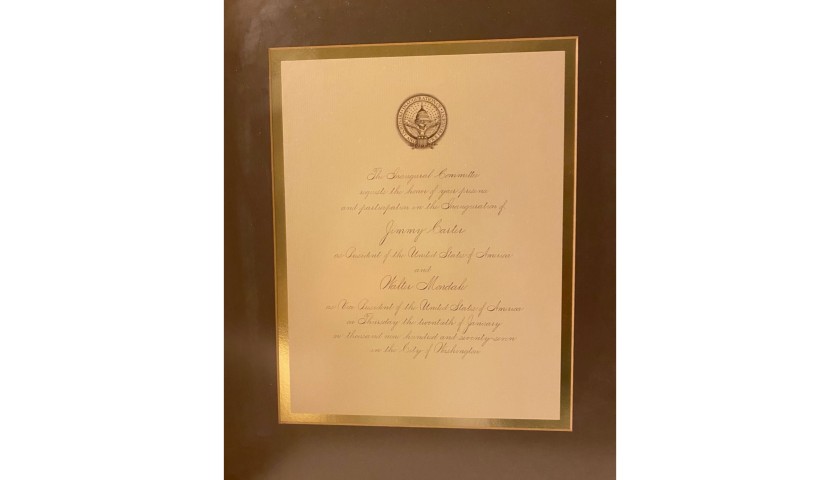 Jimmy Carter's Presidential Inaugural Invite
