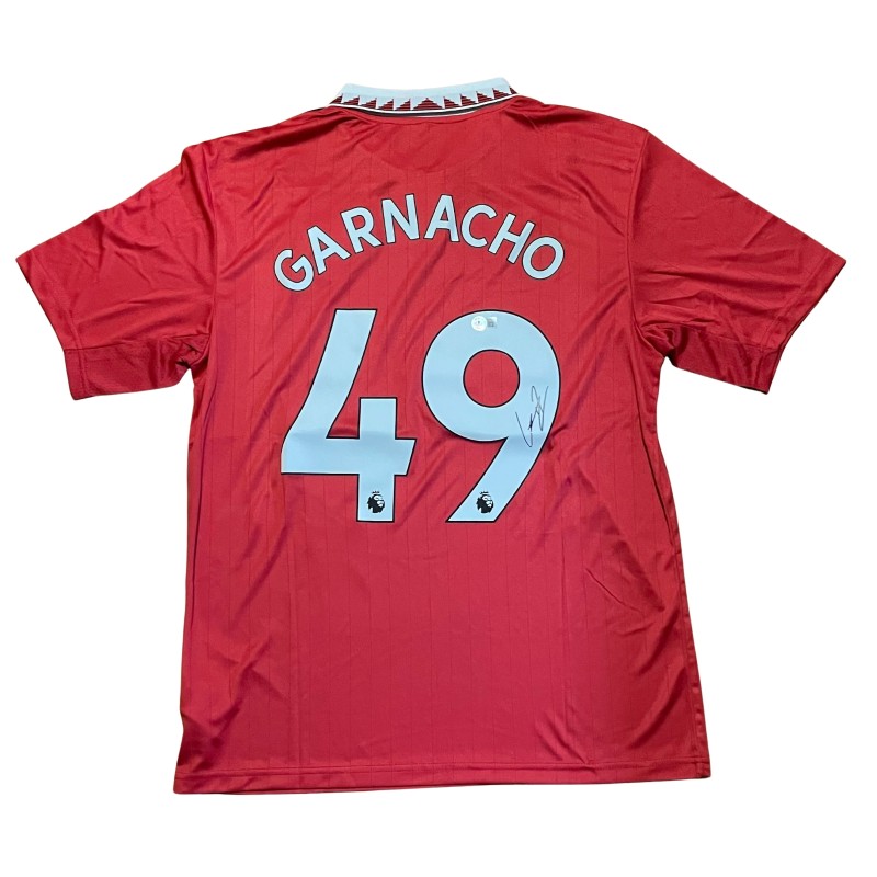 Alejandro Garnacho's Manchester United 2022/23 Signed Replica Shirt