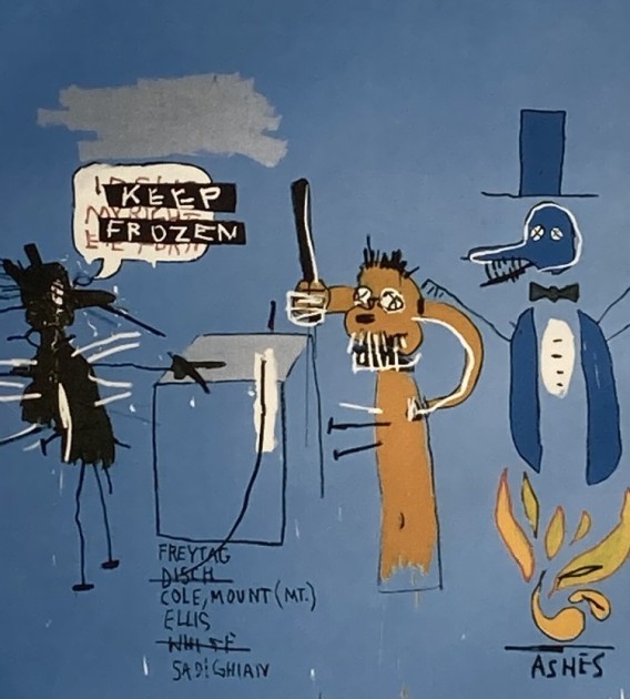"The Dingoes that Park their Brains with their Gum" Lithograph by Jean Michel Basquiat